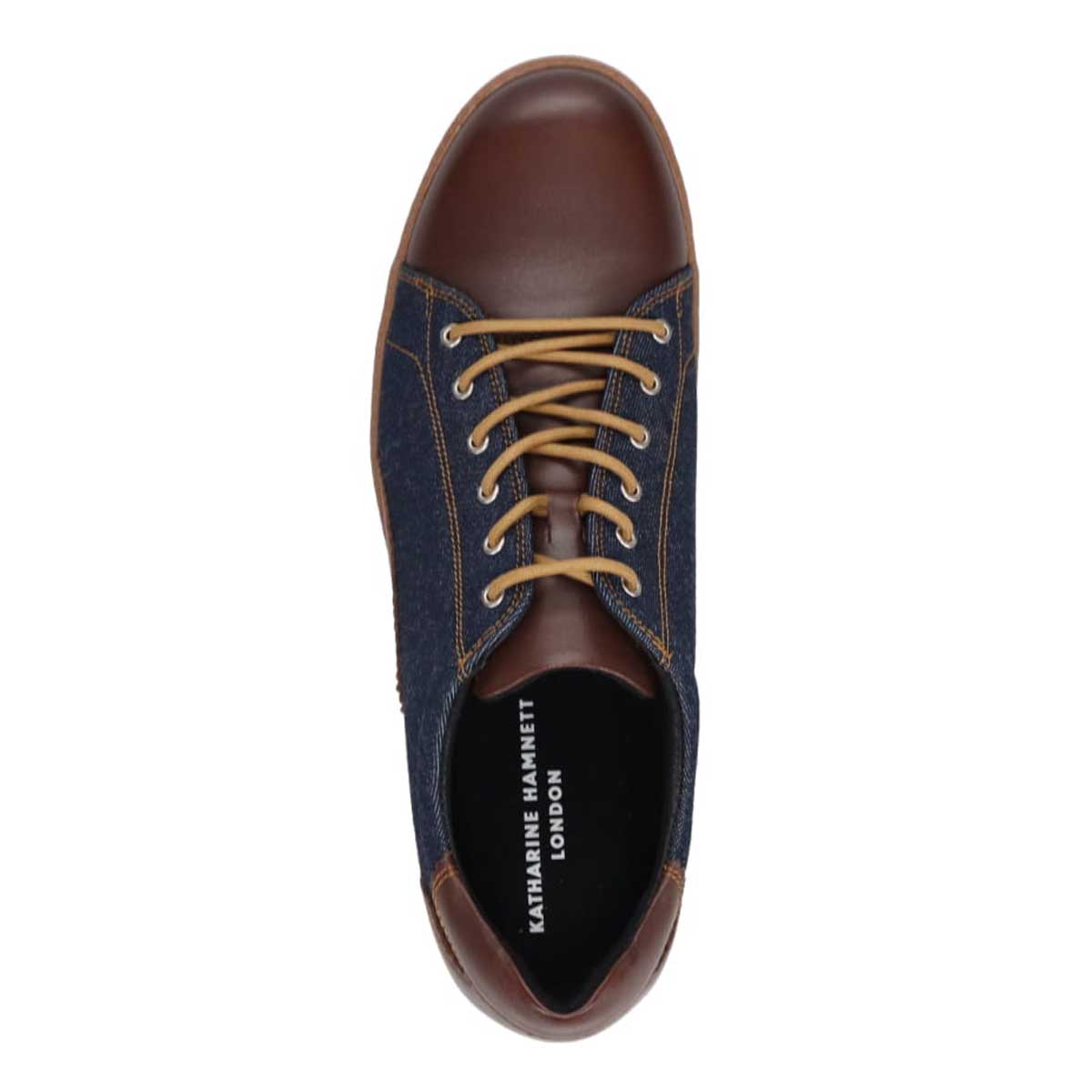 キャサリンハムネットロンドン KATHARINE HAMNETT LONDON レースアップカジュアルシューズ  031767 D-BROWN 25.0