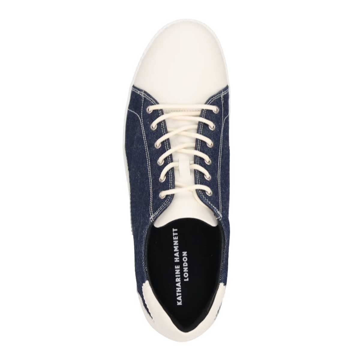 キャサリンハムネットロンドン KATHARINE HAMNETT LONDON レースアップカジュアルシューズ  031767 WHITE 25.0