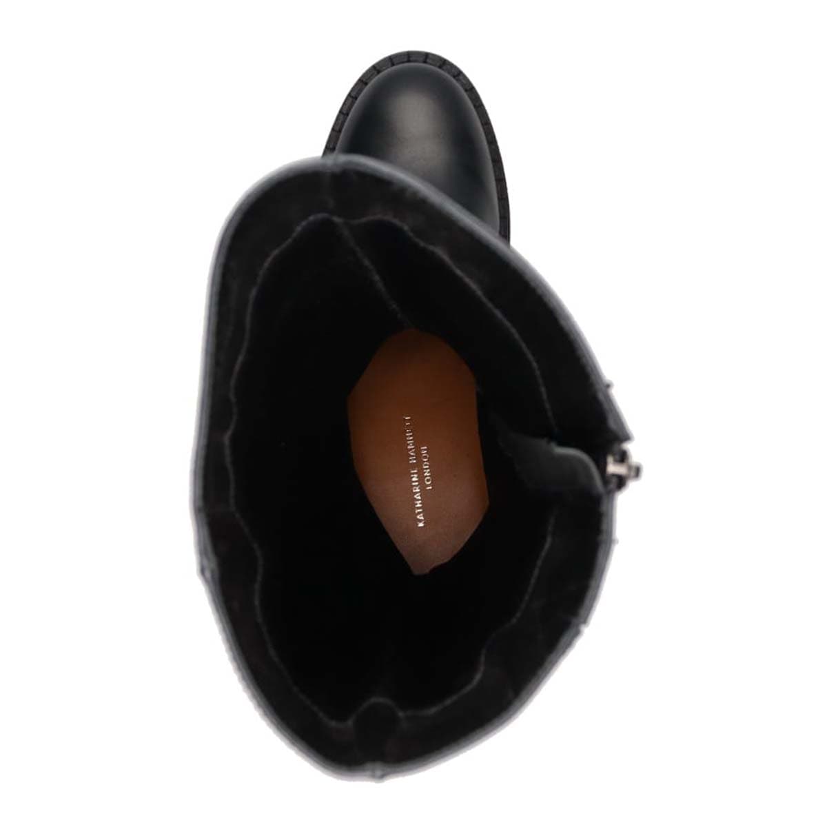 KATHARINE HAMNETT LONDON　ロングブーツ 048108 BLACK 23.0