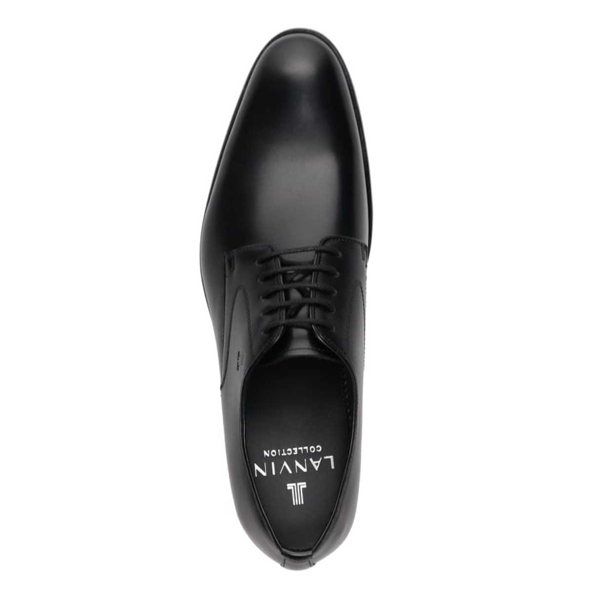 ランバンコレクション LANVIN COLLECTION 外羽根プレーントゥビジネスシューズ  083470 BLACK 25.0