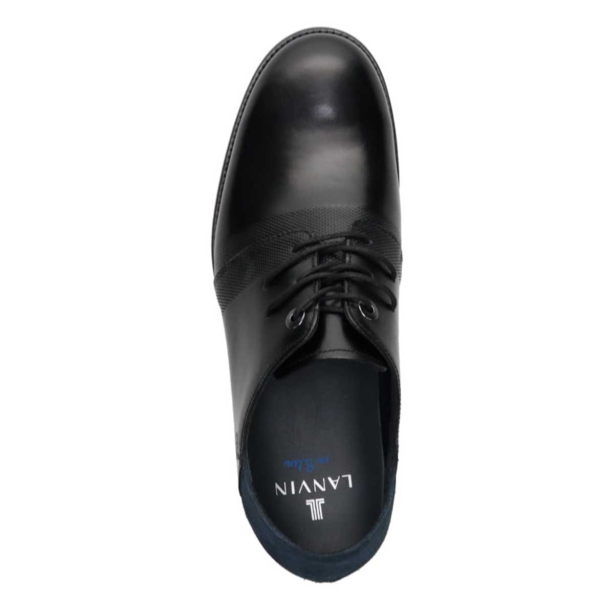 ランバンオンブルー LANVIN en Bleu レースアップ カジュアルシューズ  086514 BLACK 25.0