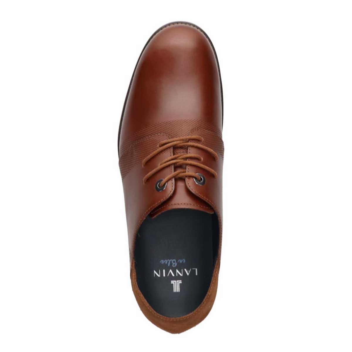 ランバンオンブルー LANVIN en Bleu レースアップ カジュアルシューズ  086514 BROWN 25.0