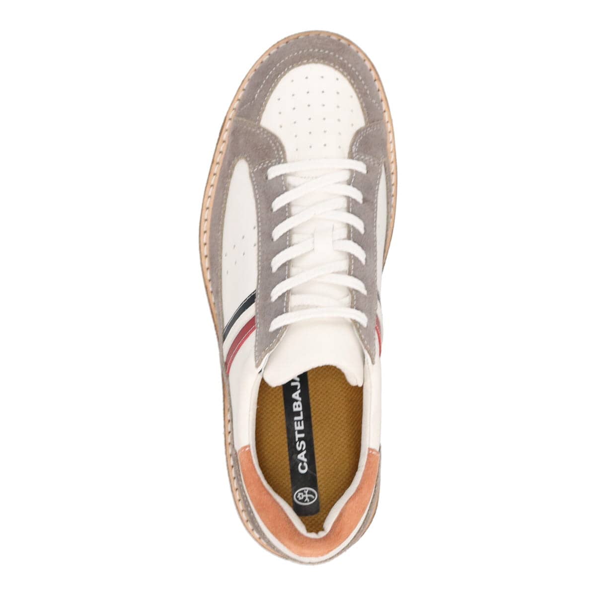 CASTELBAJAC　ステッチダウン製法　レザースニーカー　12268 WHITE 25.0