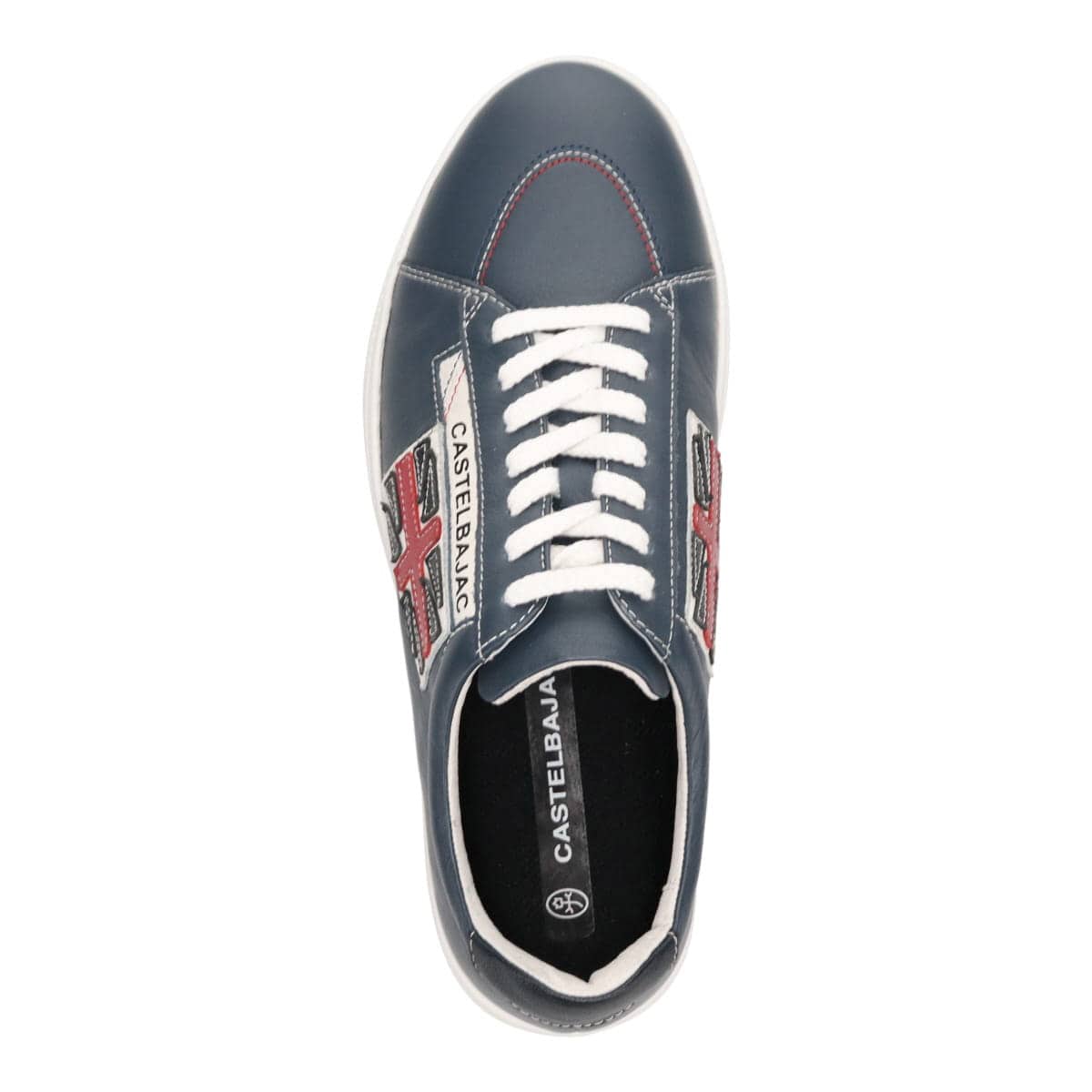CASTELBAJAC　レースアップカジュアルスニーカー  12302 NAVY 25.0