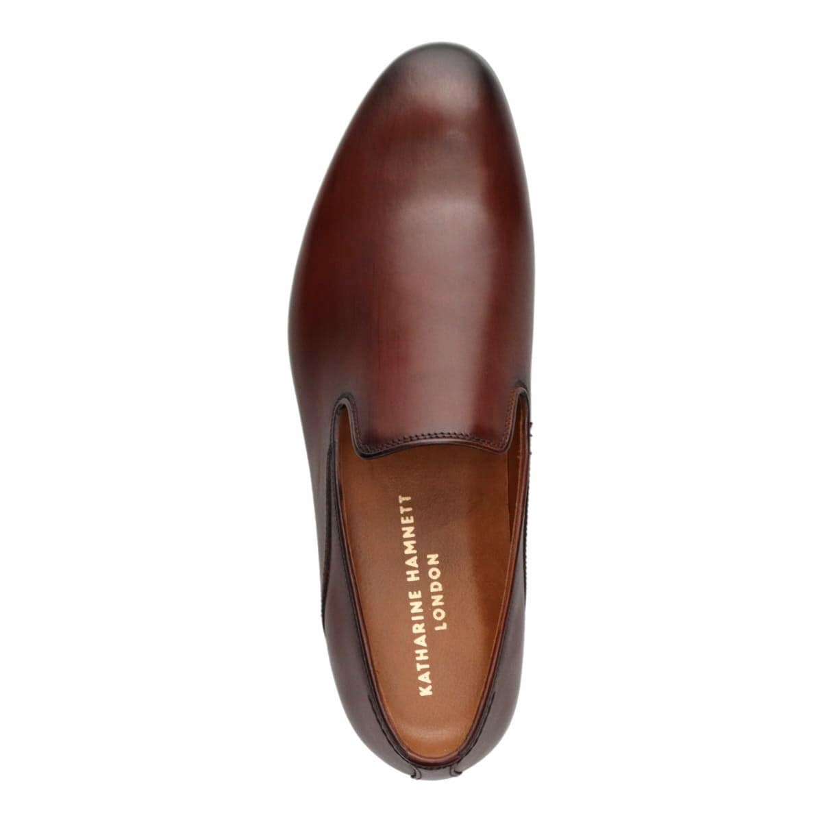 KATHARINE HAMNETT LONDON　スリッポンシューズ　31663 BROWN 25.0