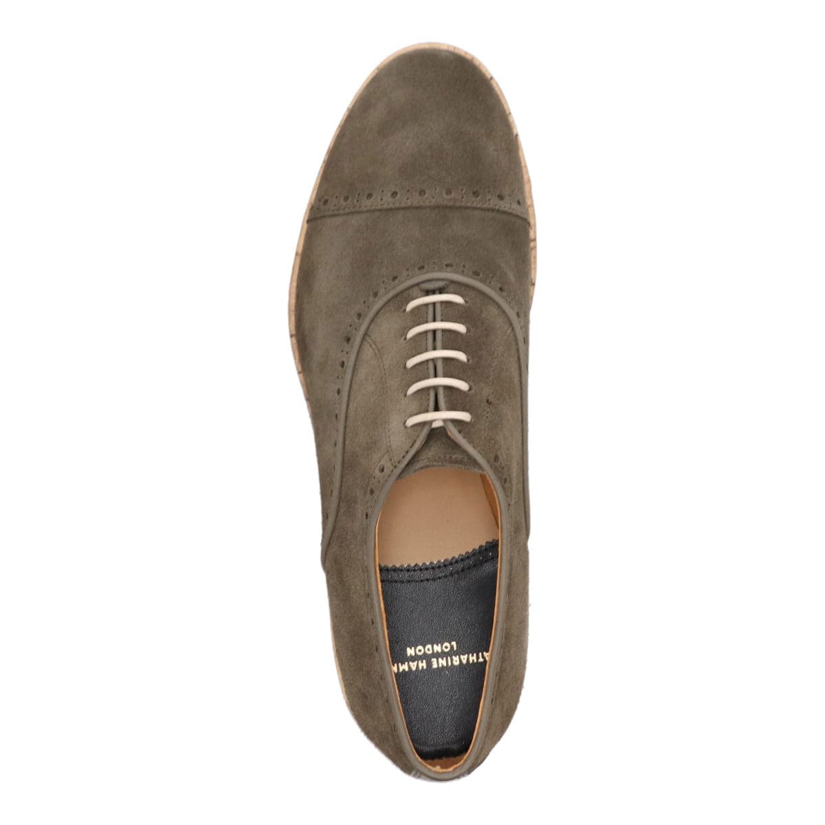 キャサリンハムネットロンドン KATHARINE HAMNETT LONDON  カジュアルレースアップシューズ  31715 KHAKI 25.0