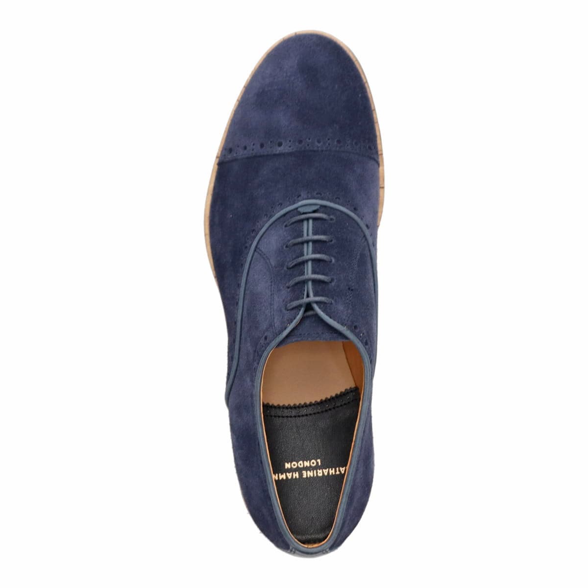 キャサリンハムネットロンドン KATHARINE HAMNETT LONDON  カジュアルレースアップシューズ  31715 NAVY 25.0