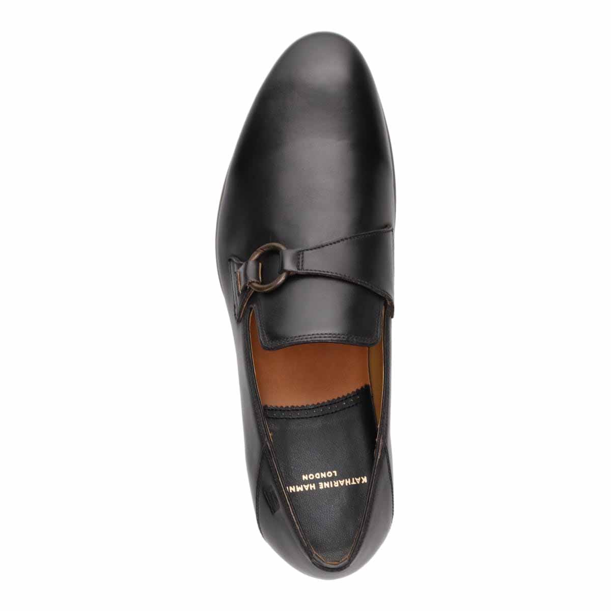 キャサリンハムネットロンドン KATHARINE HAMNETT LONDON ドレスカジュアルシスリッポンシューズ  31745 BLACK 25.0