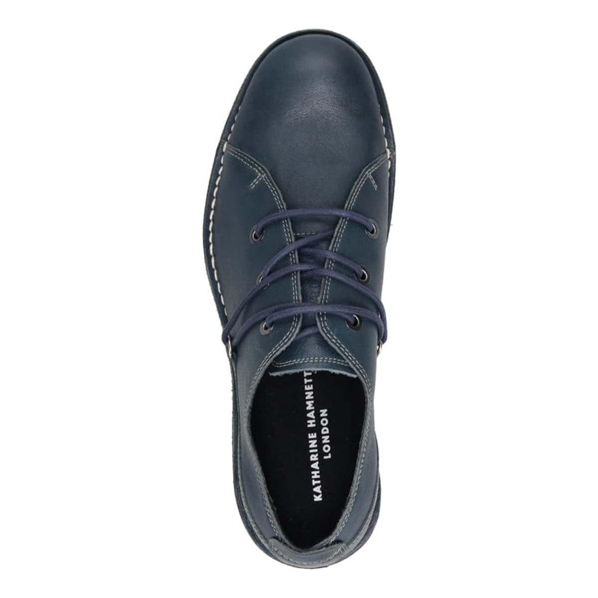 キャサリンハムネットロンドン KATHARINE HAMNETT LONDON　レースアップダービーシューズ　31762 NAVY 25.0