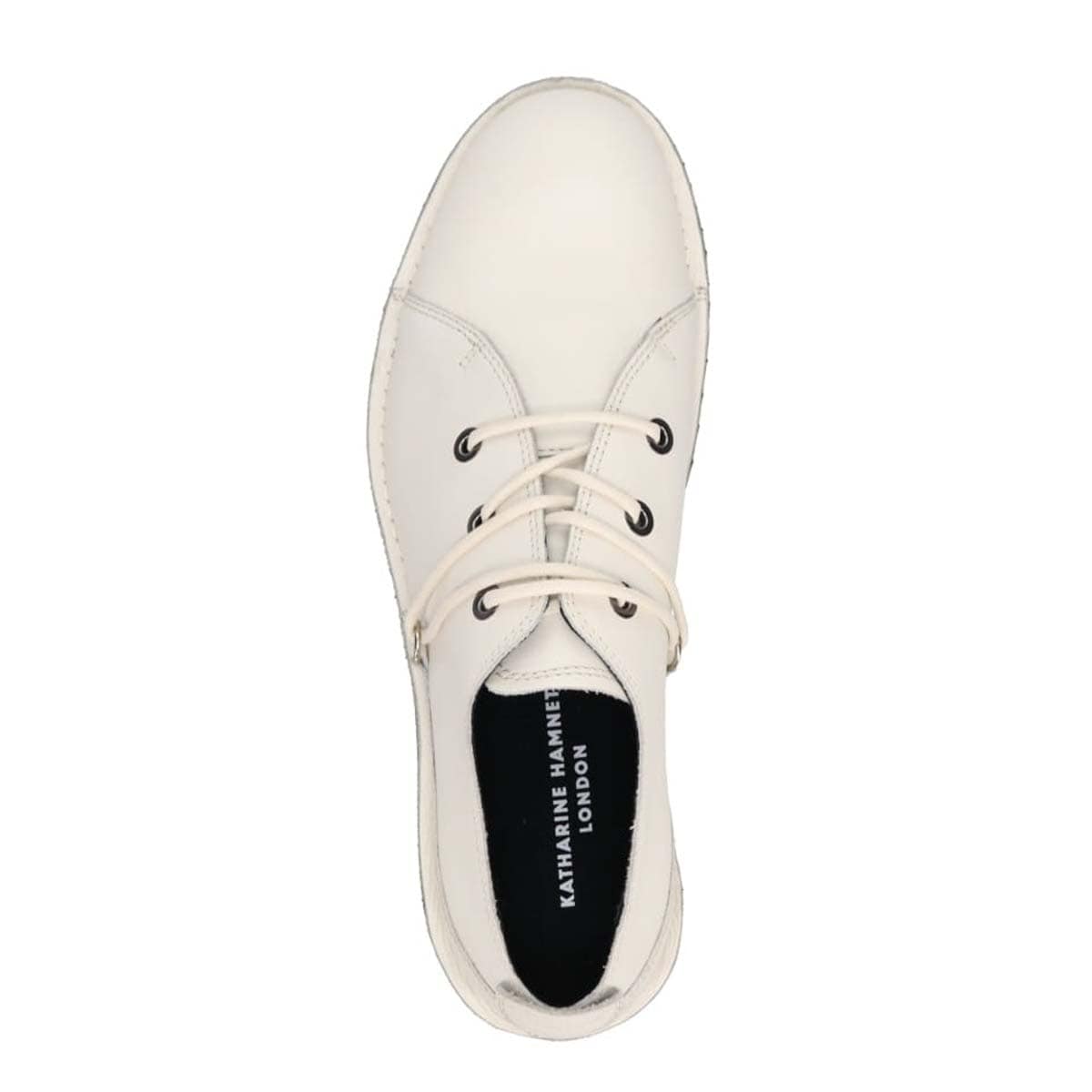 キャサリンハムネットロンドン KATHARINE HAMNETT LONDON　レースアップダービーシューズ　31762 WHITE 25.0