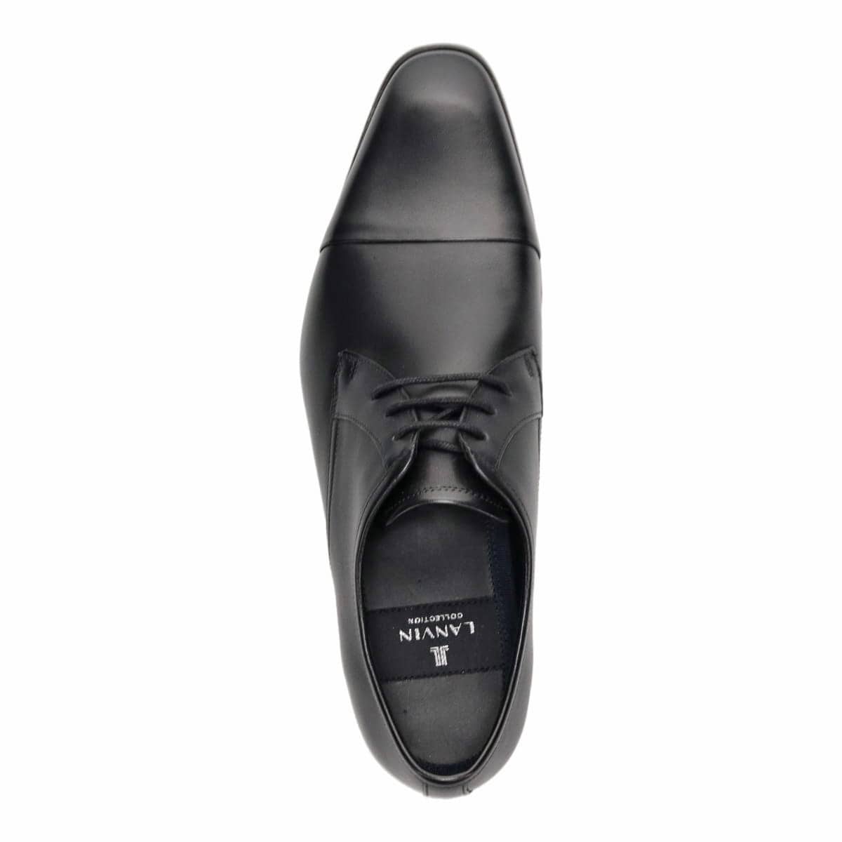 【SIAA仕上げ】LANVIN COLLECTION ストレートチップ レースアップドレスシューズ  83457 BLACK 25.0