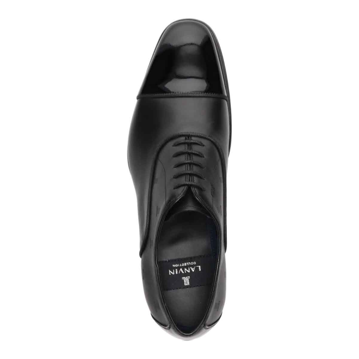 ランバンコレクション LANVIN COLLECTION  WJLロゴ モノグラムオックスフォード  83468 BLACK 25.0