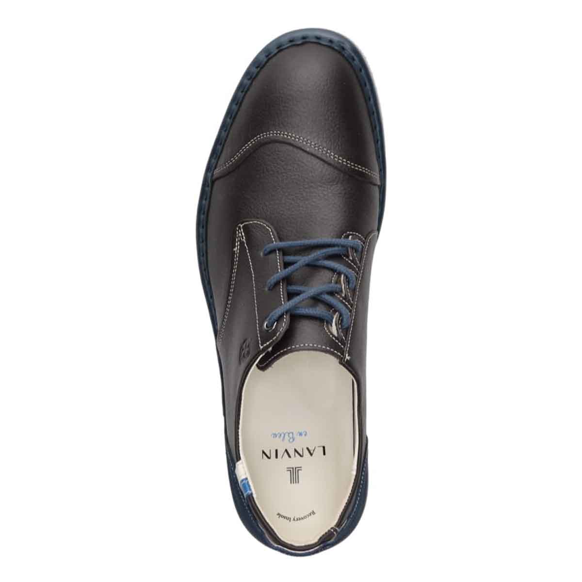 ランバンオンブルー LANVIN en Bleu 「Recovery Shiatsu Insole」搭載で指圧効果により血行を115％促進。LANVIN en Bleu　レースアップ カジュアルシューズ  86474R D-GRAY 25.0