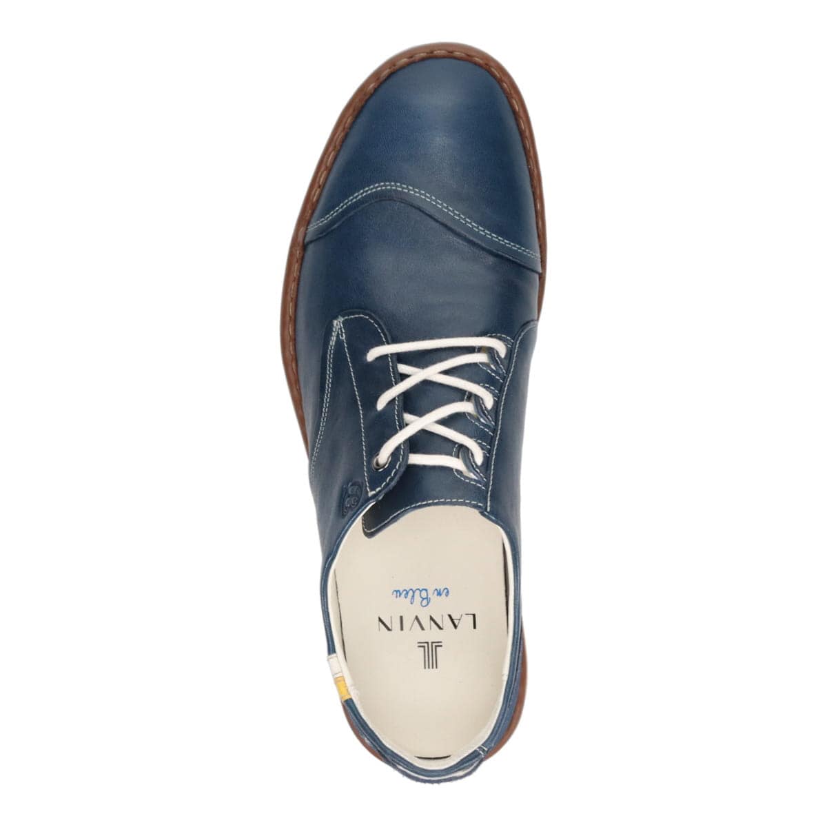 LANVIN en Bleu　レースアップ カジュアルシューズ  86474 NAVY 25.0