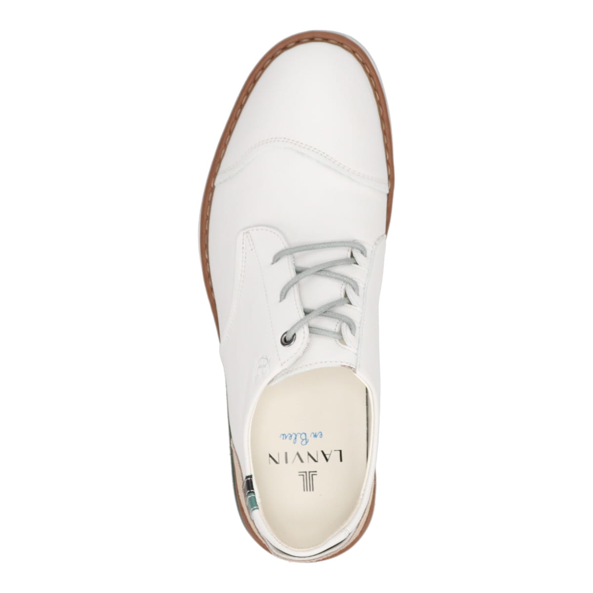 LANVIN en Bleu　レースアップ カジュアルシューズ  86474 WHITE 25.0