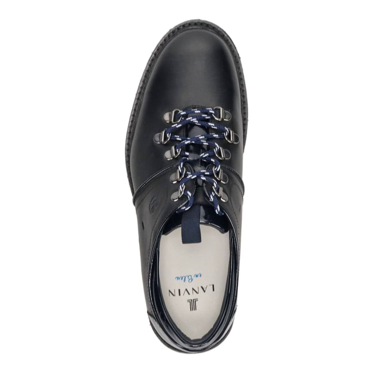 LANVIN en Bleu　マウンテンレースアップ カジュアルシューズ　86486 BLACK 25.0