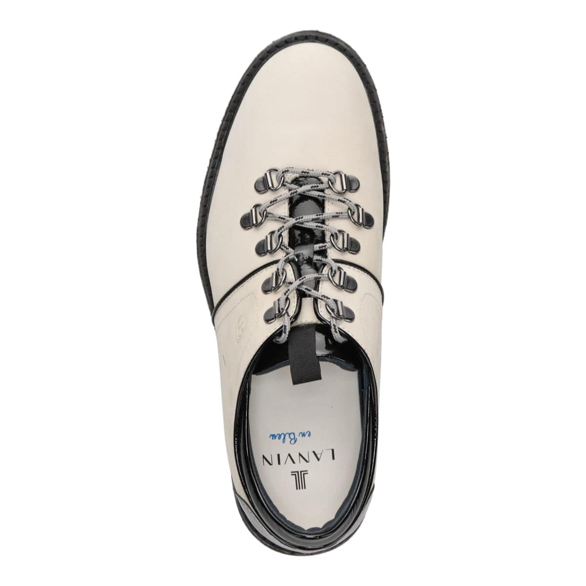 LANVIN en Bleu　マウンテンレースアップ カジュアルシューズ　86486 WHITE 25.0