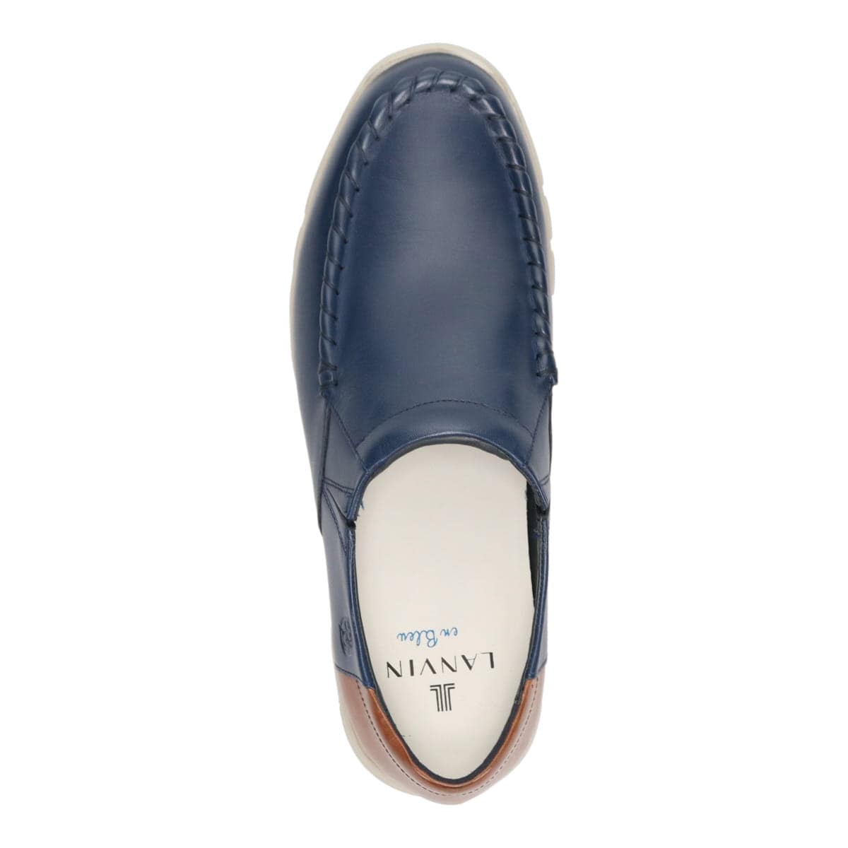 LANVIN en Bleu　スリッポンカジュアルシューズ  86495 NAVY 25.0