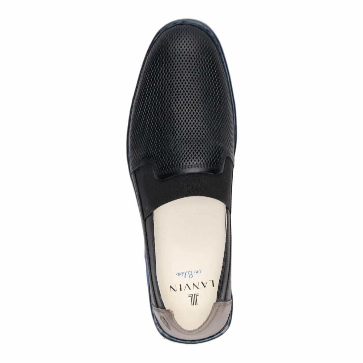 LANVIN en Bleu　スリッポンカジュアルシューズ  86497 BLACK 25.0