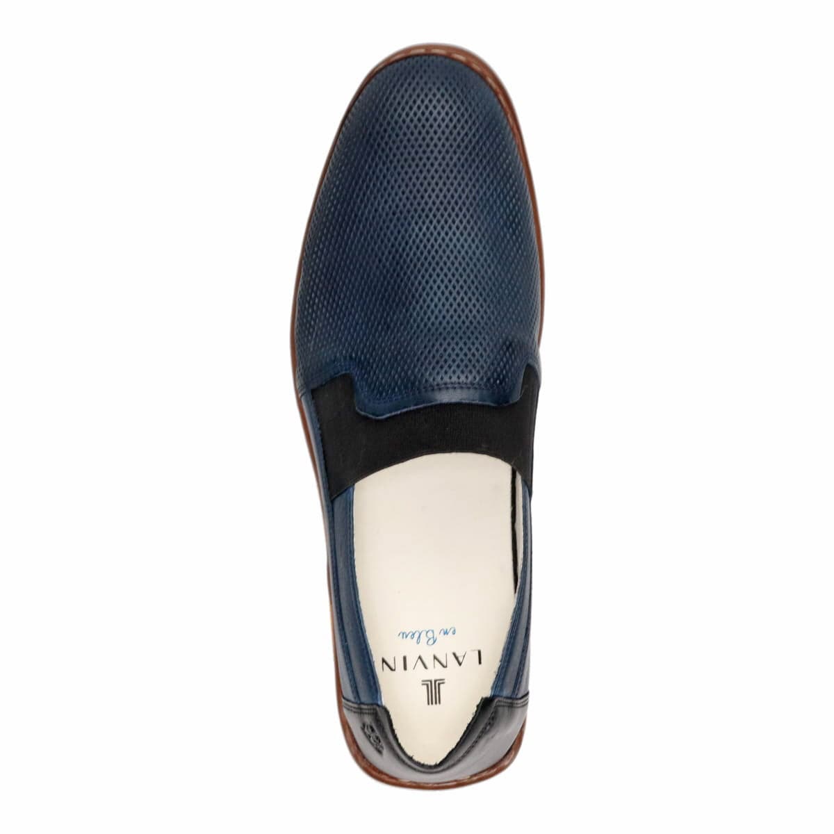 LANVIN en Bleu　スリッポンカジュアルシューズ  86497 NAVY 25.0