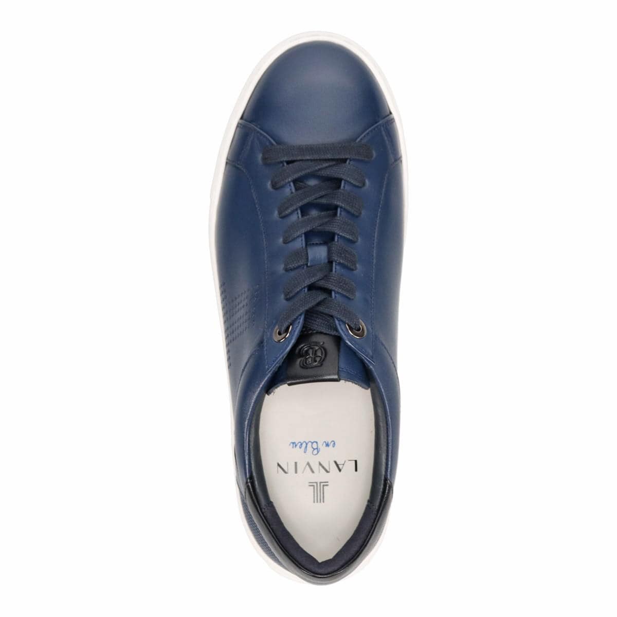 LANVIN en Bleu　カジュアルレザースニーカー  86501 NAVY 25.0