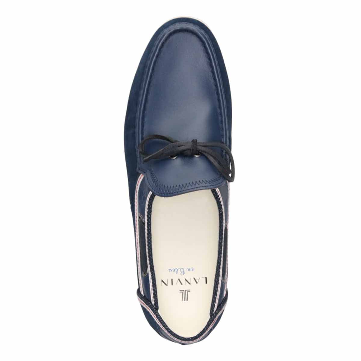 ランバンオンブルー LANVIN en Bleu  コンビネーションドライビングシューズ 86544 NAVY 25.0