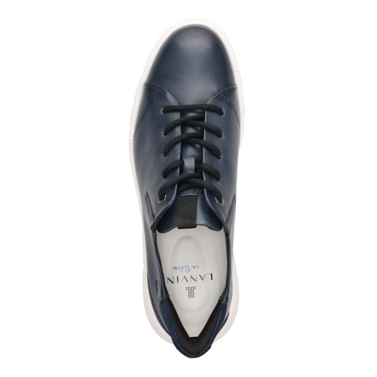 ランバンオンブルー LANVIN en Bleu  カジュアルレザースニーカー　86579 NAVY 25.0