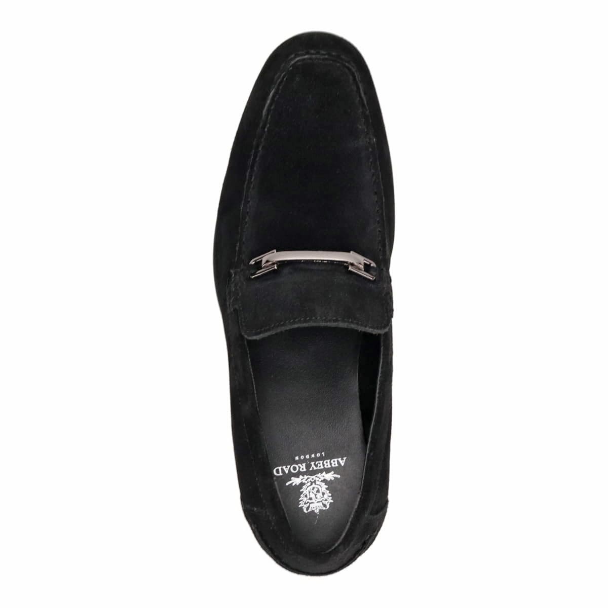 アビーロード ABBEY ROAD ビット付き スリッポン カジュアルシューズ　AB8103 BLACK-VELOURS 25.0