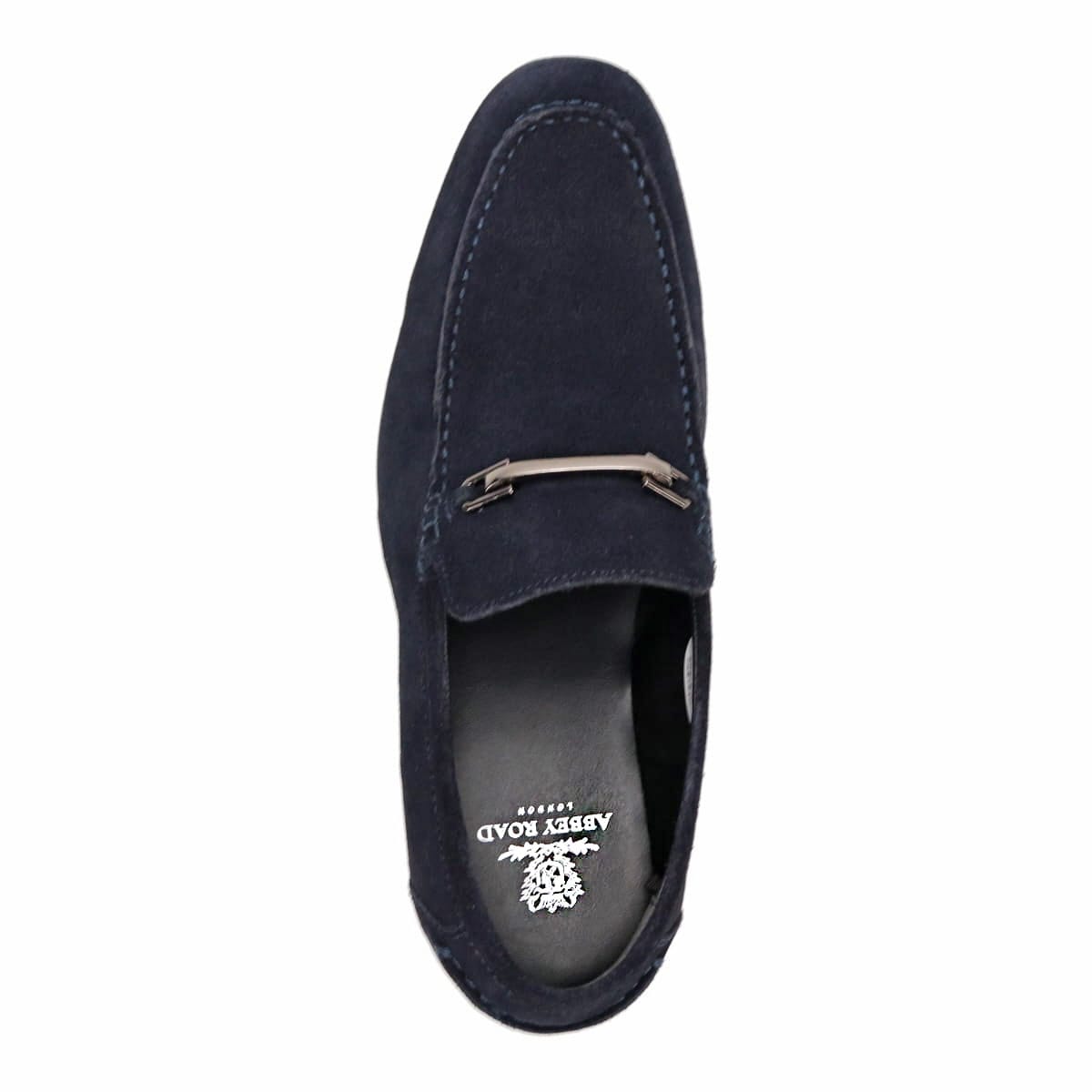 アビーロード ABBEY ROAD ビット付き スリッポン カジュアルシューズ　AB8103 NAVY-VELOURS 25.0