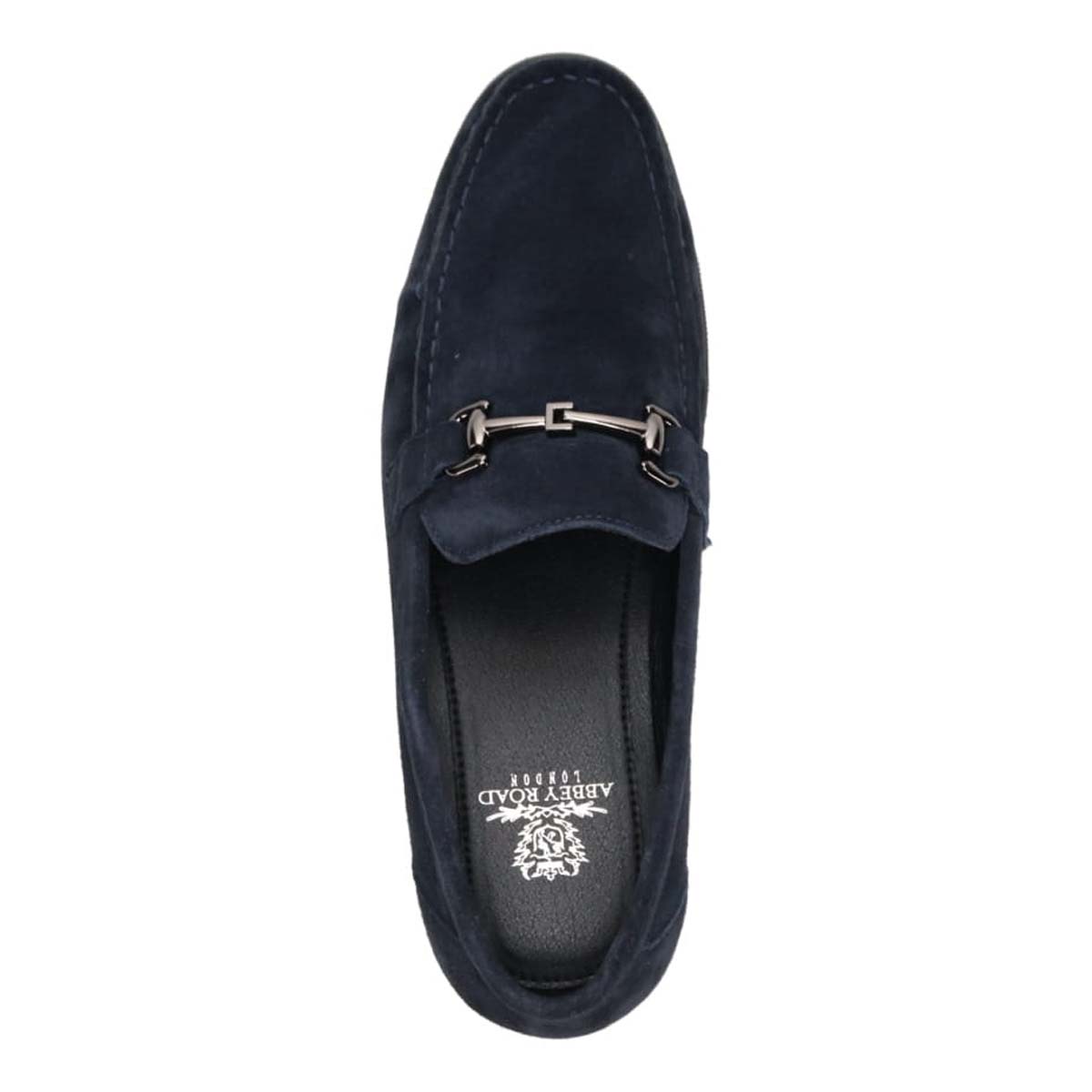 アビーロード ABBEY ROAD ビット金具付きスリッポンビジカジシューズ　AB9513 NAVY-SILK 25.0