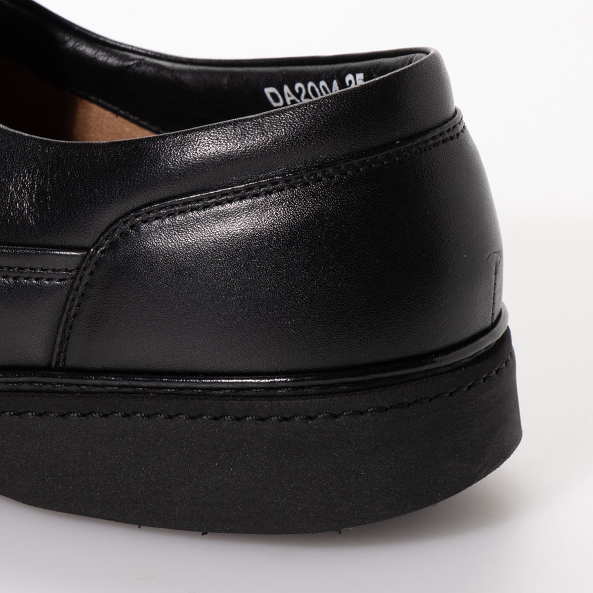 DAKS モカシンカジュアルスリップオンシューズ DA2004 BLACK 25.0