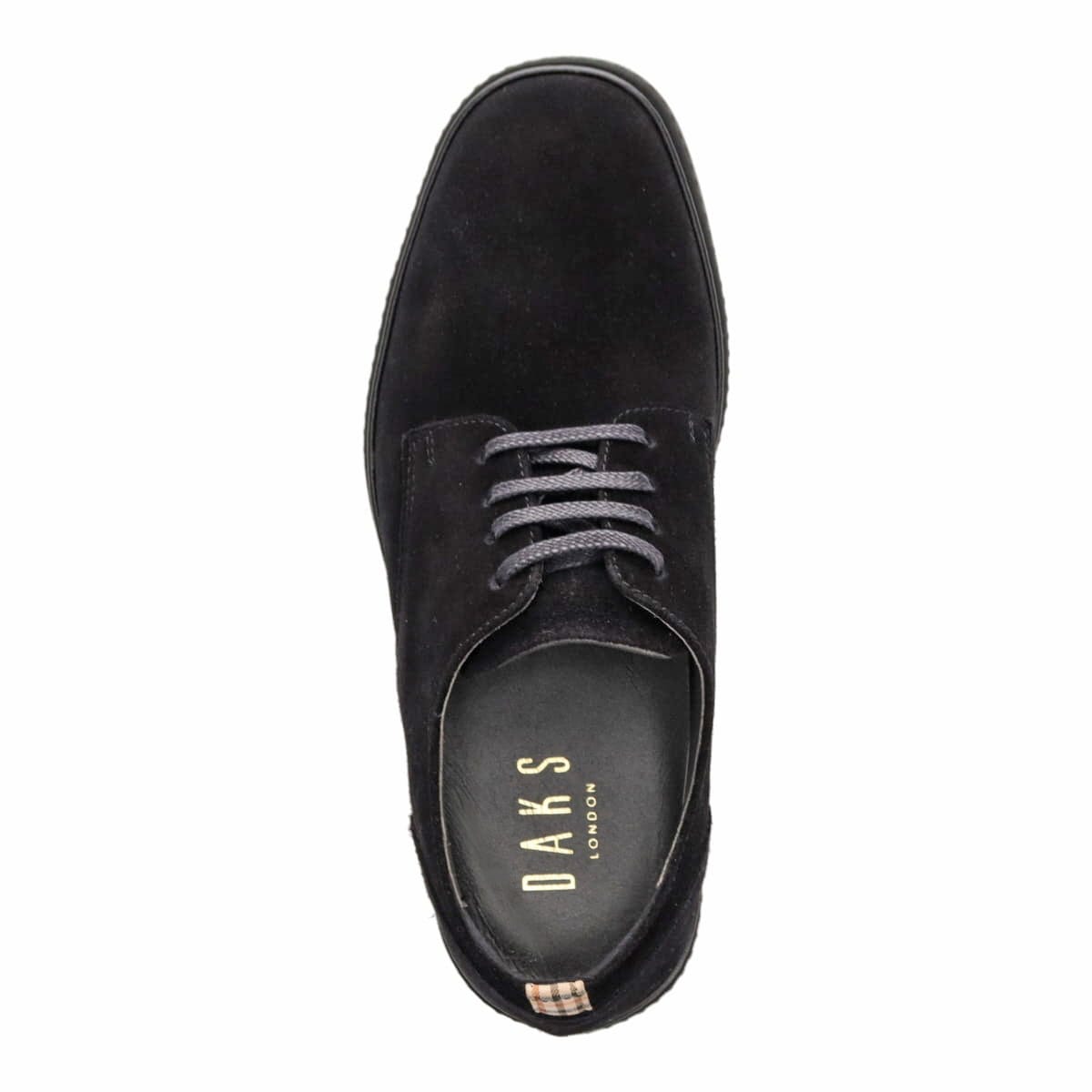 DAKS　外羽根プレーントウ・カジュアルシューズ DA2147 BLACK-VELOURS 25.0