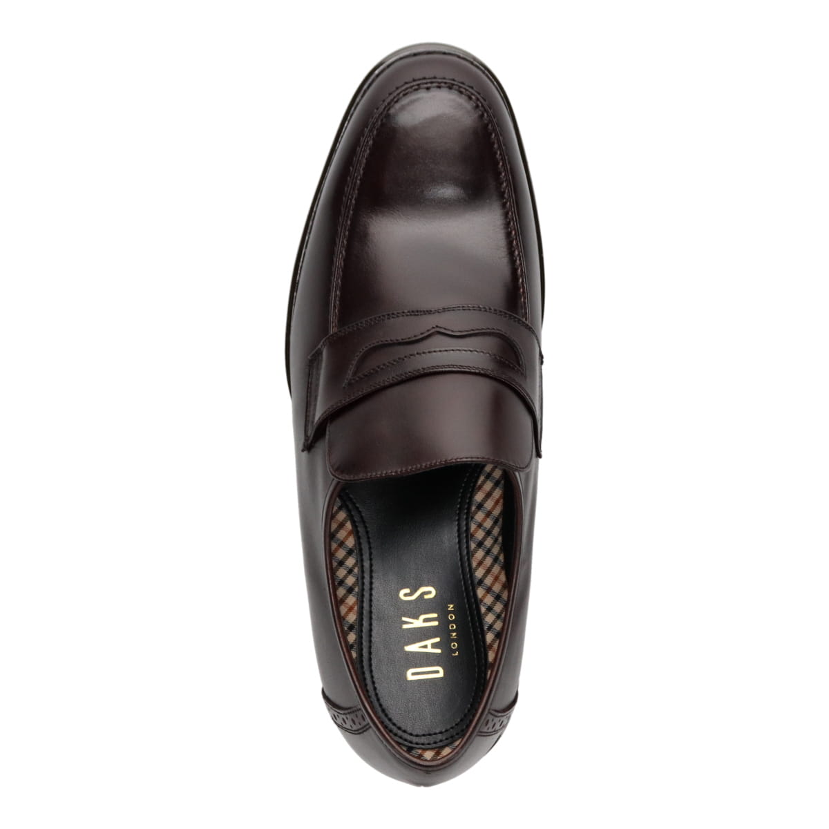 DAKS Uチップスリップオン・ビジネスシューズ　DA2508 D-BROWN 25.0