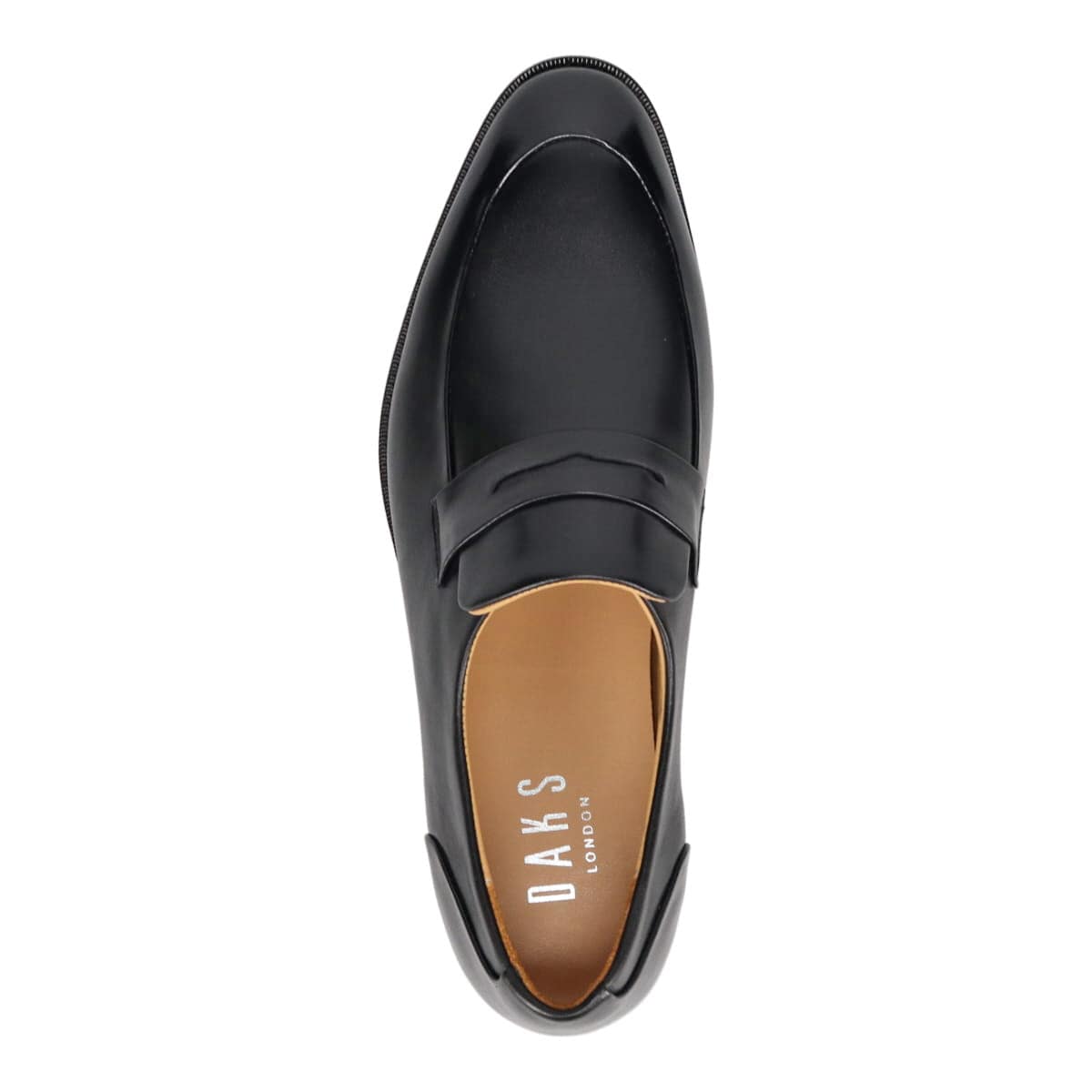 DAKS Uチップスリップオン・ビジネスシューズ DA8611 BLACK 25.0