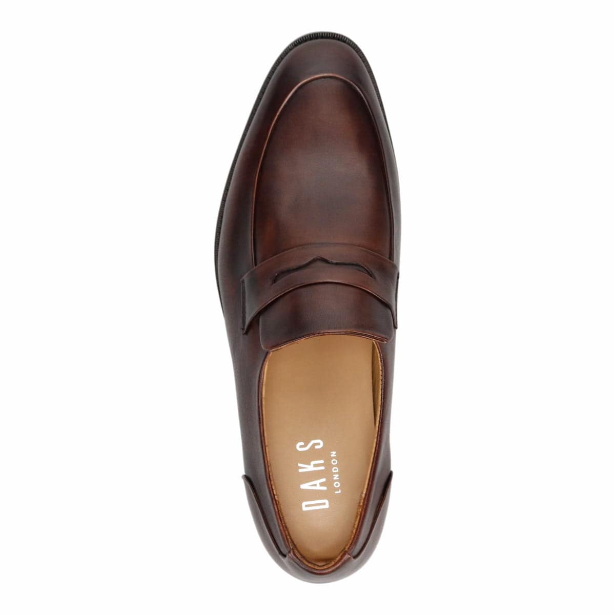 DAKS Uチップスリップオン・ビジネスシューズ DA8611 BROWN 25.0