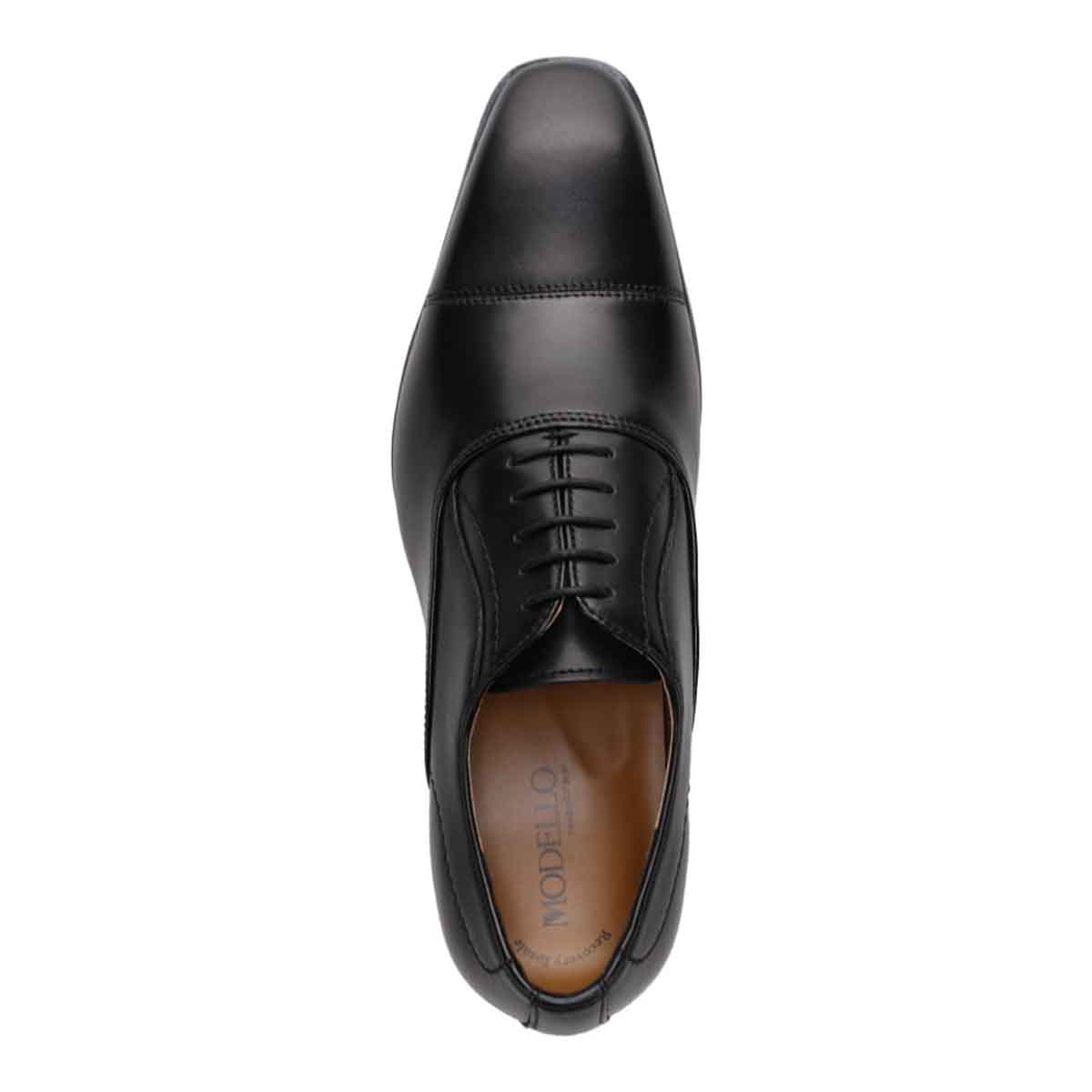 モデロ MODELLO 「Recovery Shiatsu Insole」搭載で指圧効果により血行をよくする。本革 ストレートチップビジネスシューズ  DM1511AR BLACK 25.0