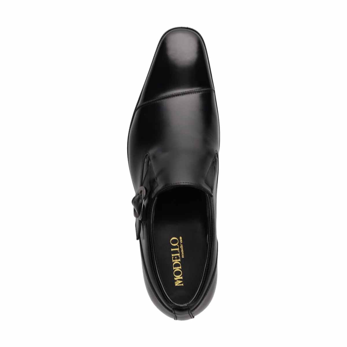 モデロ MODELLO 4ｃｍ４時間防水 ストレートチップスリッポンドレスシューズ　DM1605H BLACK 25.0
