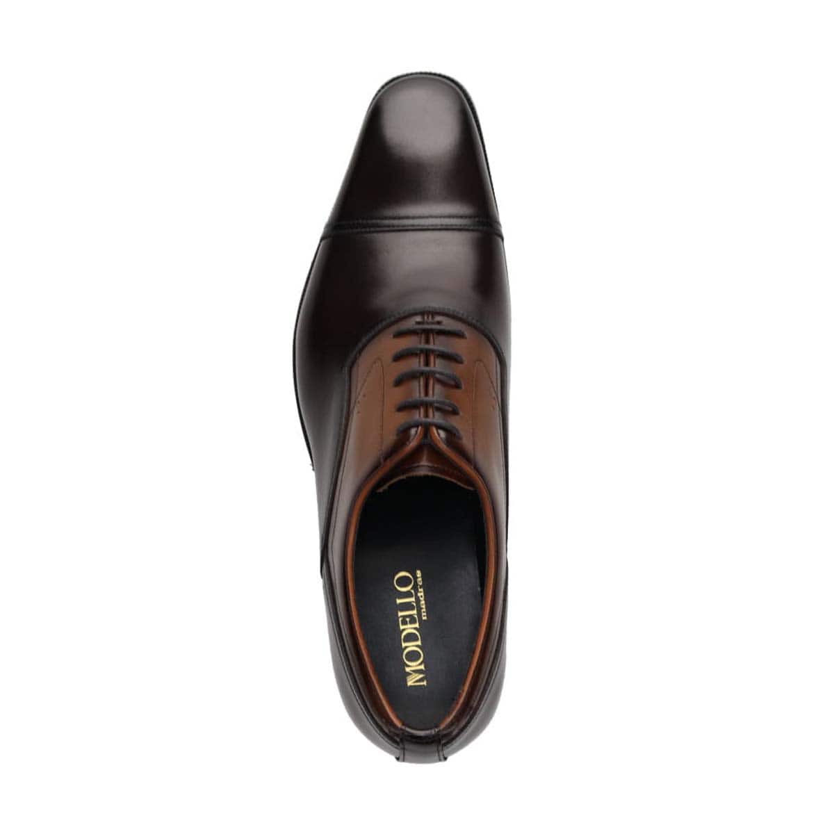 モデロ MODELLO 4ｃｍ４時間防水 内羽根ストレートチップドレスシューズ　DM1607H D-BROWN/BROWN 25.0