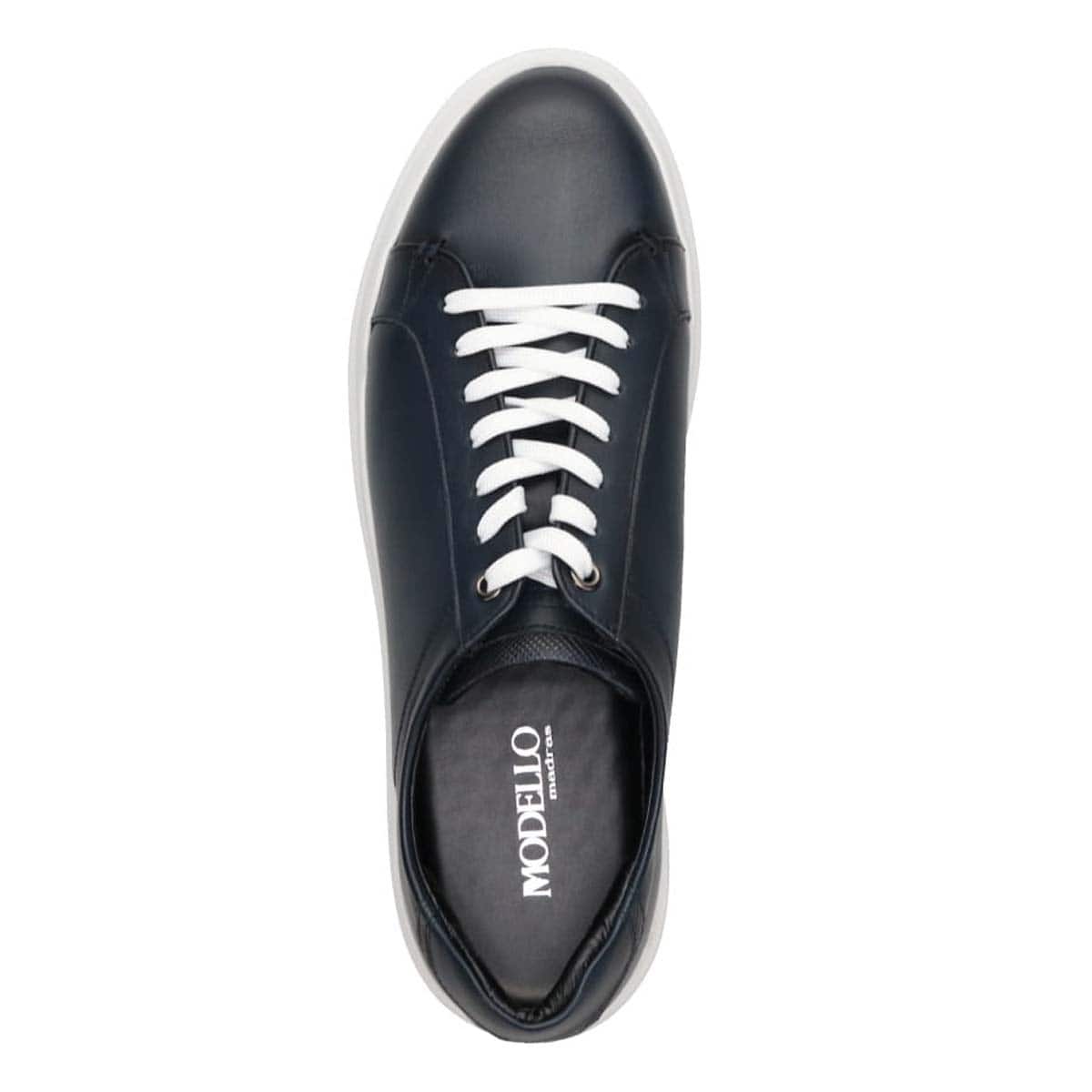 モデロ MODELLO レースアップカジュアルレザースニーカー　DM2751 NAVY 25.0
