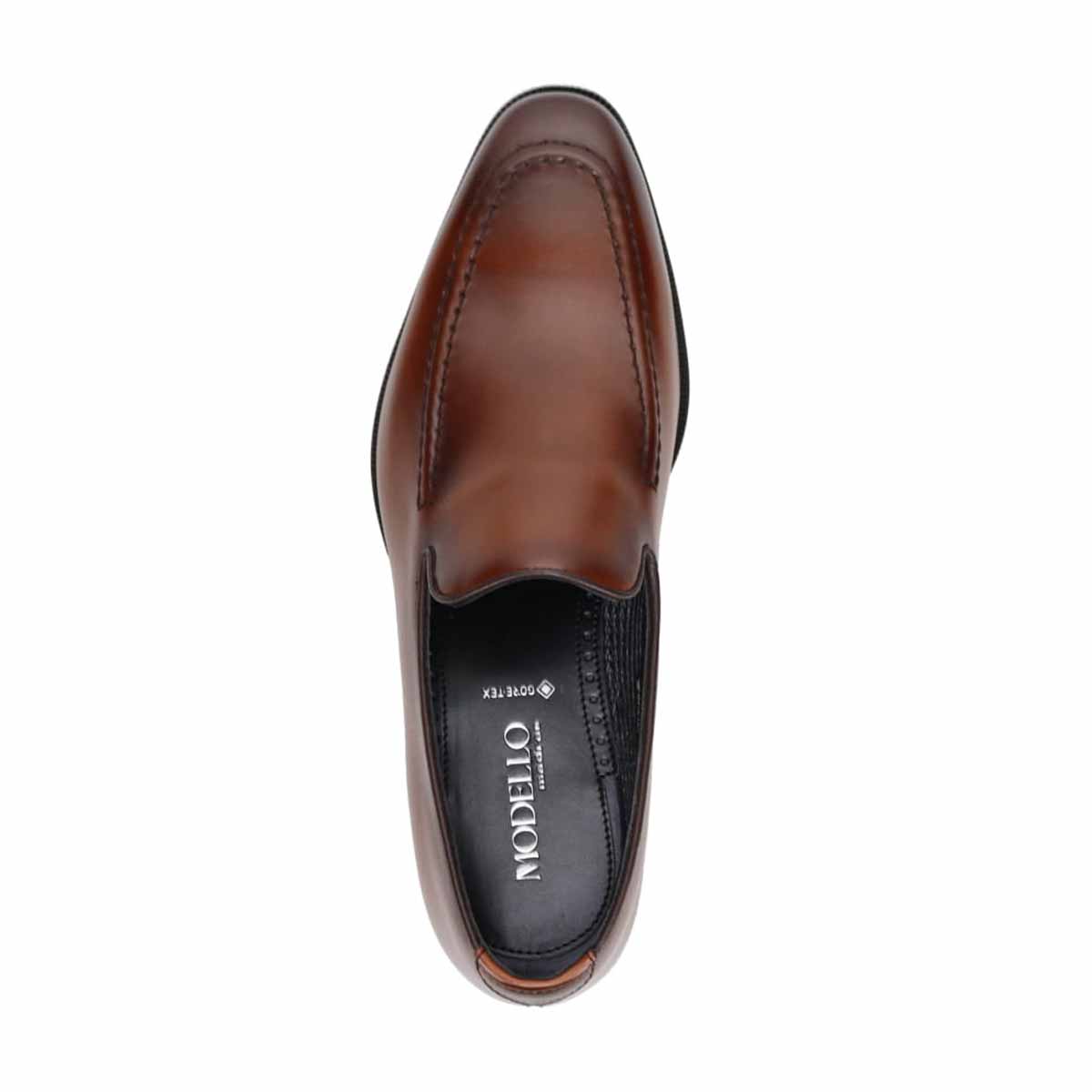 【GORE-TEX】モデロ MODELLO ゴアテックス スリッポンドレスシューズ　DM2805GH D-BROWN 25.0