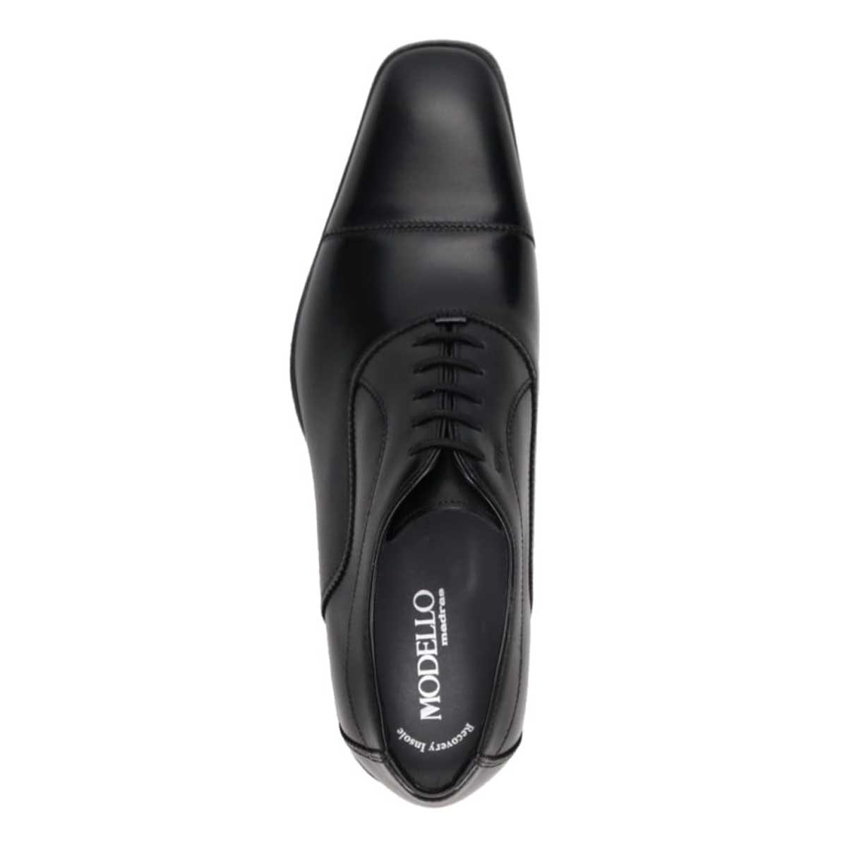 モデロ MODELLO 「リカバリーインソール」搭載で指圧効果により血行を115％促進。内羽根ストレートチップ ドレスシューズ　DM5519XR BLACK 25