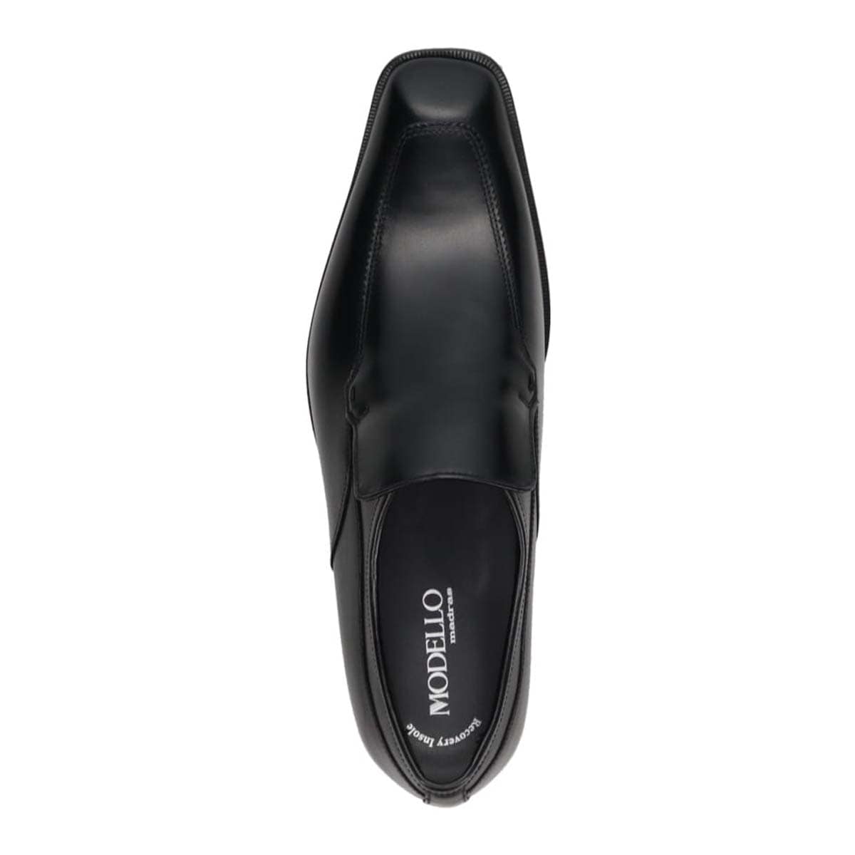 モデロ MODELLO 「リカバリーインソール」搭載で指圧効果により血行を115％促進。ユーチップスリッポンドレスシューズ　DM5522XR BLACK 25.0