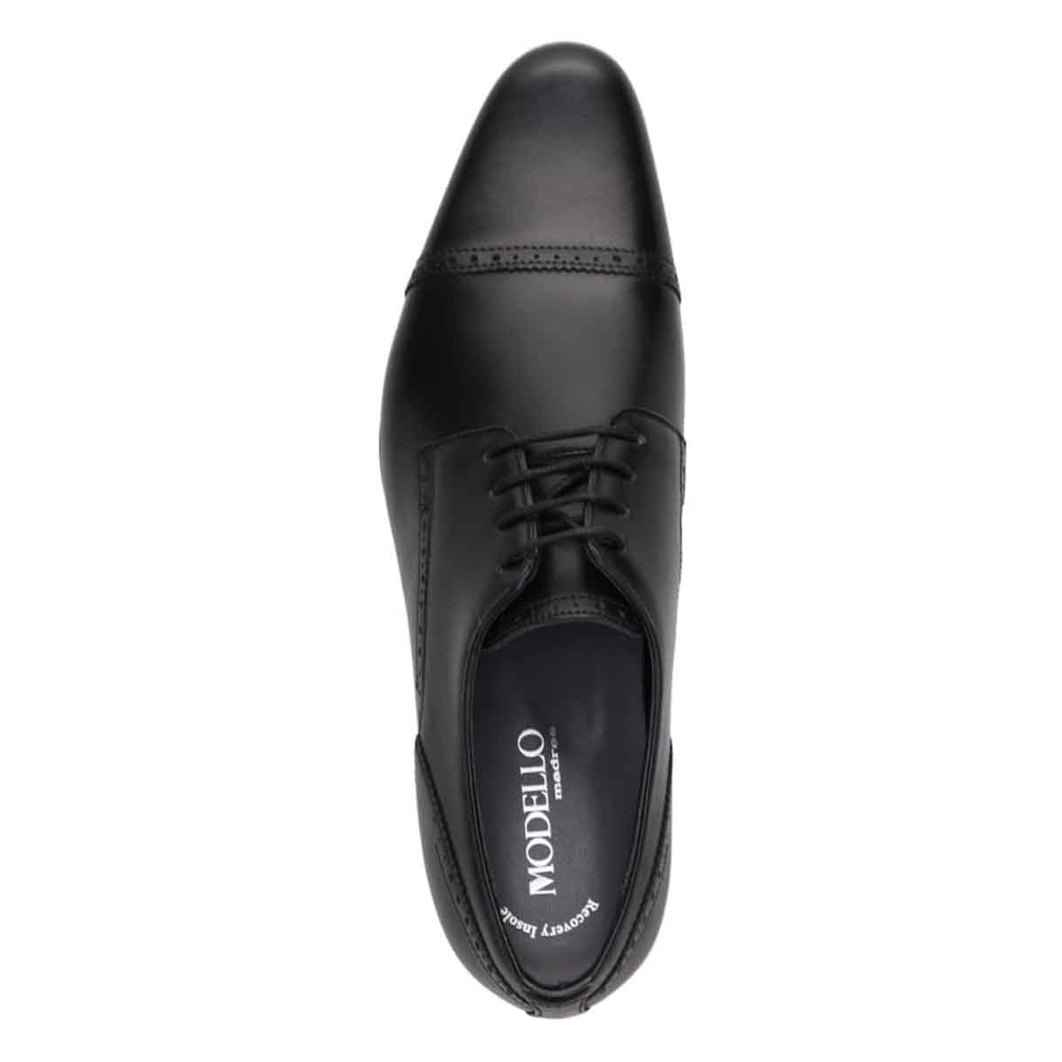 モデロ MODELLO 「リカバリーインソール」搭載で指圧効果により血行を115％促進。外羽根ストレートチップ ドレスシューズ　DM5526XR BLACK 25.0