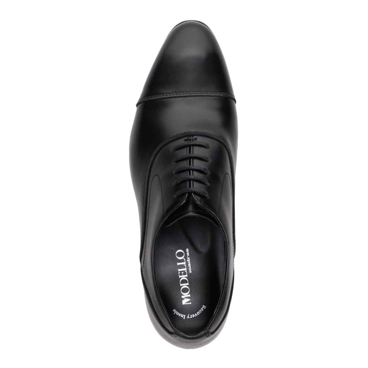 【GORE-TEX】モデロ MODELLO 「リカバリーインソール」搭載で指圧効果により血行をよくする。内羽根ストレートチップビジネスシューズ　DM5530GR BLACK 25.0
