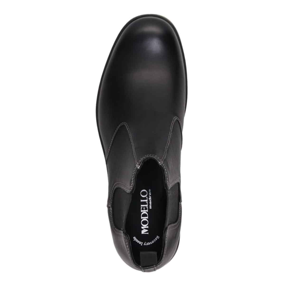 モデロ MODELLO 「Recovery Shiatsu Insole」搭載で指圧効果により血行をよくする。サイドゴアカジュアルブーツ　DM5536R BLACK 25.0