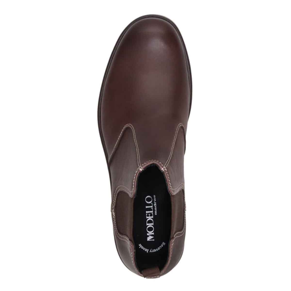 モデロ MODELLO 「Recovery Shiatsu Insole」搭載で指圧効果により血行をよくする。サイドゴアカジュアルブーツ　DM5536R D-BROWN 25.0