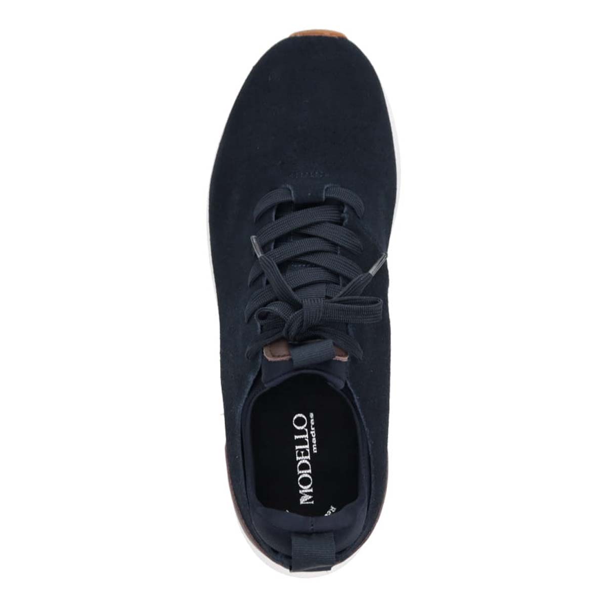 モデロ MODELLO 軽快な履き心地を提供する フィット感が抜群なスニーカー　DM6516R NAVY-SILK M(25.0～25.5cm)