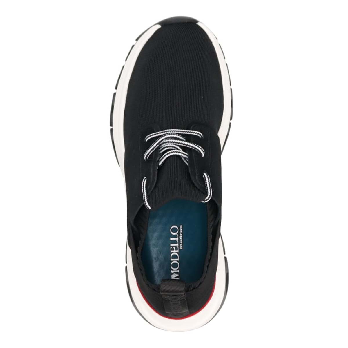 モデロ MODELLO レースアップカジュアルスニーカー　DM6522 BLACK M(25.0～25.5cm)