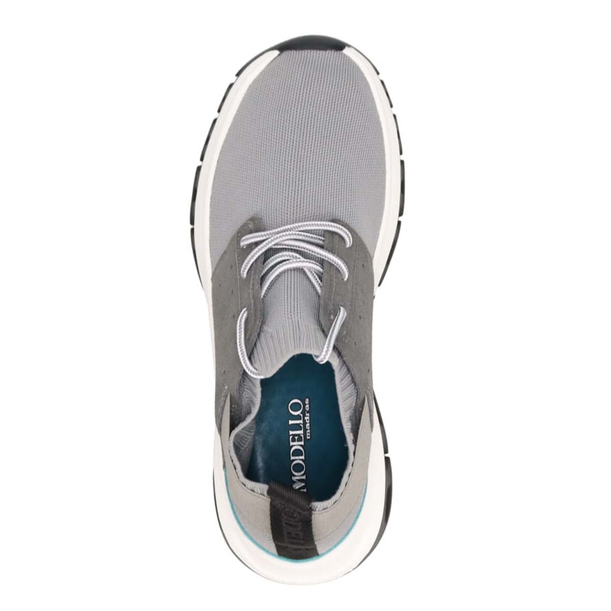 モデロ MODELLO レースアップカジュアルスニーカー　DM6522 L-GRAY M(25.0～25.5cm)