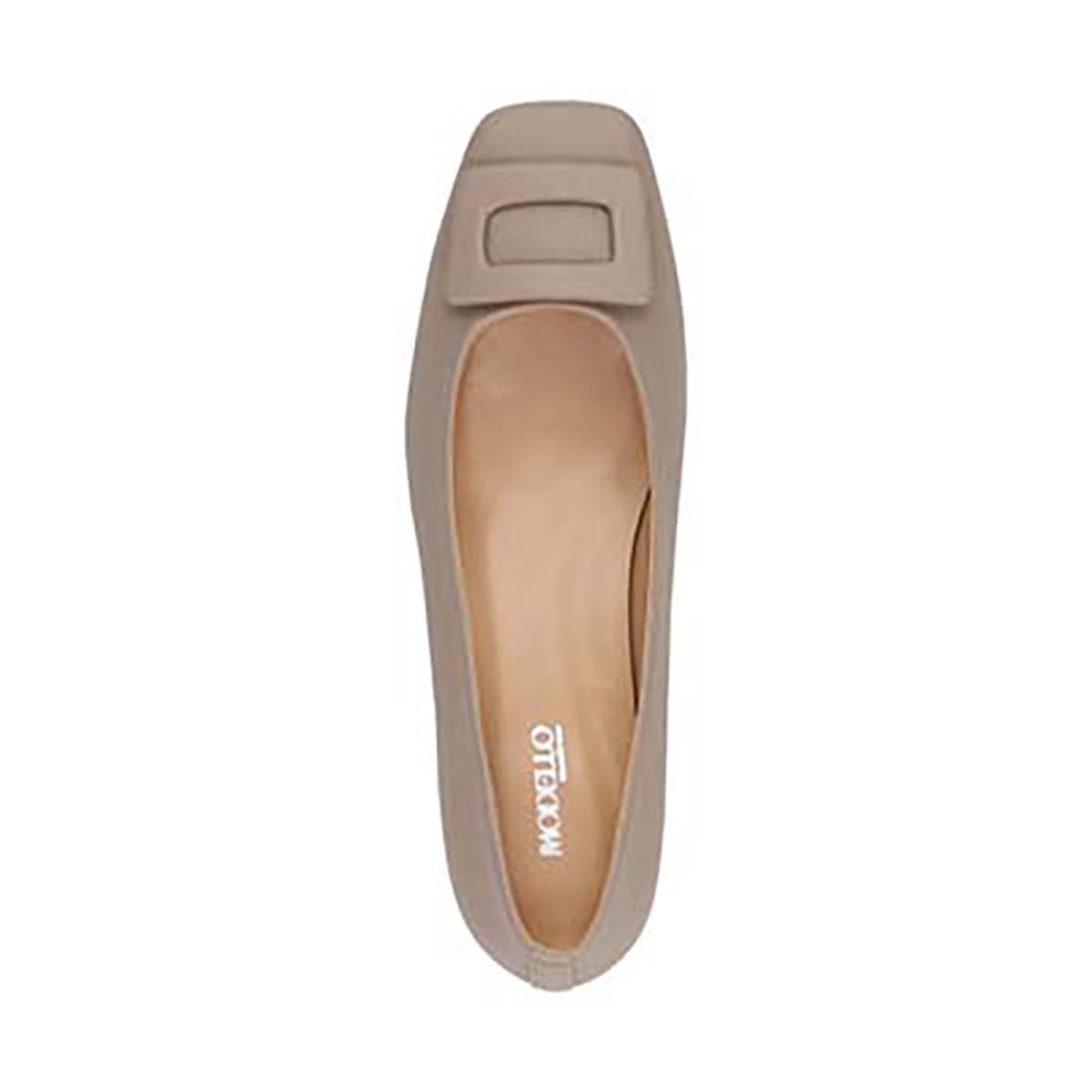 【撥水仕様】モデロ MODELLO 安定感とすっきりを両立させたローヒールパンプス　DML3501 D-BEIGE 23.0